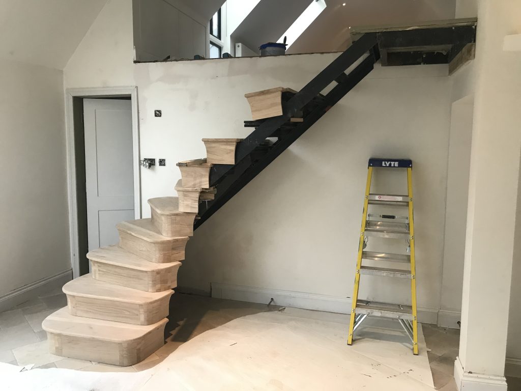 Bespoke spiral staircase in Weybridge