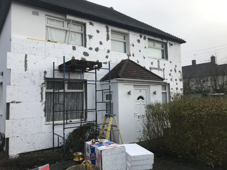 Borehamwood house insulation and render, photo 1