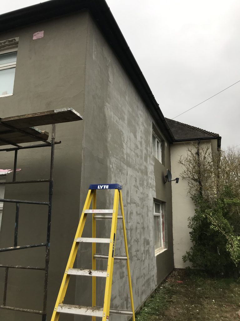 Borehamwood house insulation and render